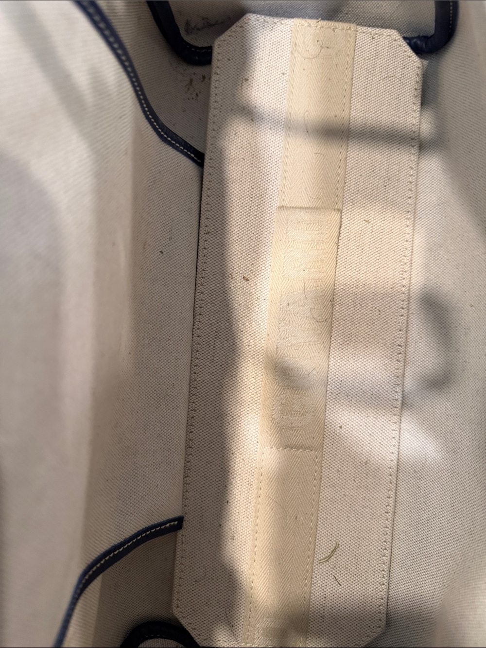 Goyard Navy Blue Coated Canvas Shoulder Tote - Picture 6 of 8